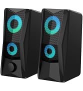 RGB Gaming PC Speakers,2.0Channel Stereo Sound Desktop Computer Speakers | Touch Lights and Volum...