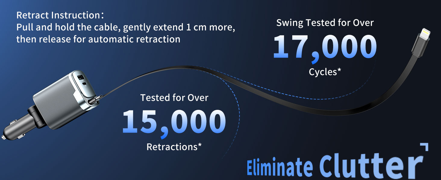 Silicone More Durable and Safe car charger usb c