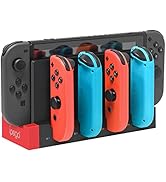 FYOUNG Charger for Switch &amp;Switch OLED Joy Cons Controllers, Charging Dock Base Station for Ninte...
