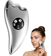 Sunluxy Electric Gua Sha with Microcurrent &amp; Heated, 2-in-1 Dual-Sided face sculpting tool for Ch...