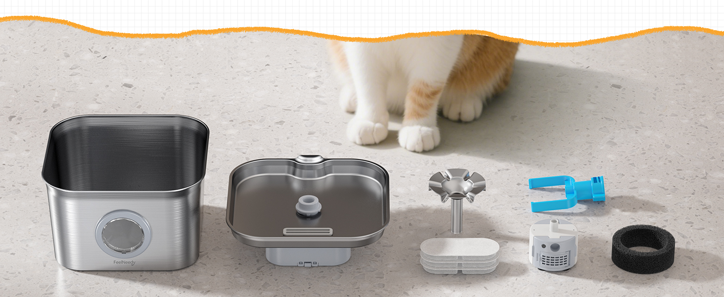 cat water bowls fountain