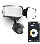 UME Smart WiFi LED Security Light Motion Sensor Outdoor, Work with Alexa/Google/SmartThings, 3000...