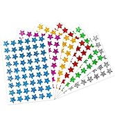 1620 Pack, 6 Colors, Pixelated Small Star Stickers for Kids Reward, Behavior Chart, School Classr...