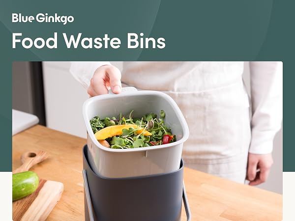 Countertop Food Waste Bin Kitchen Compost Bucket