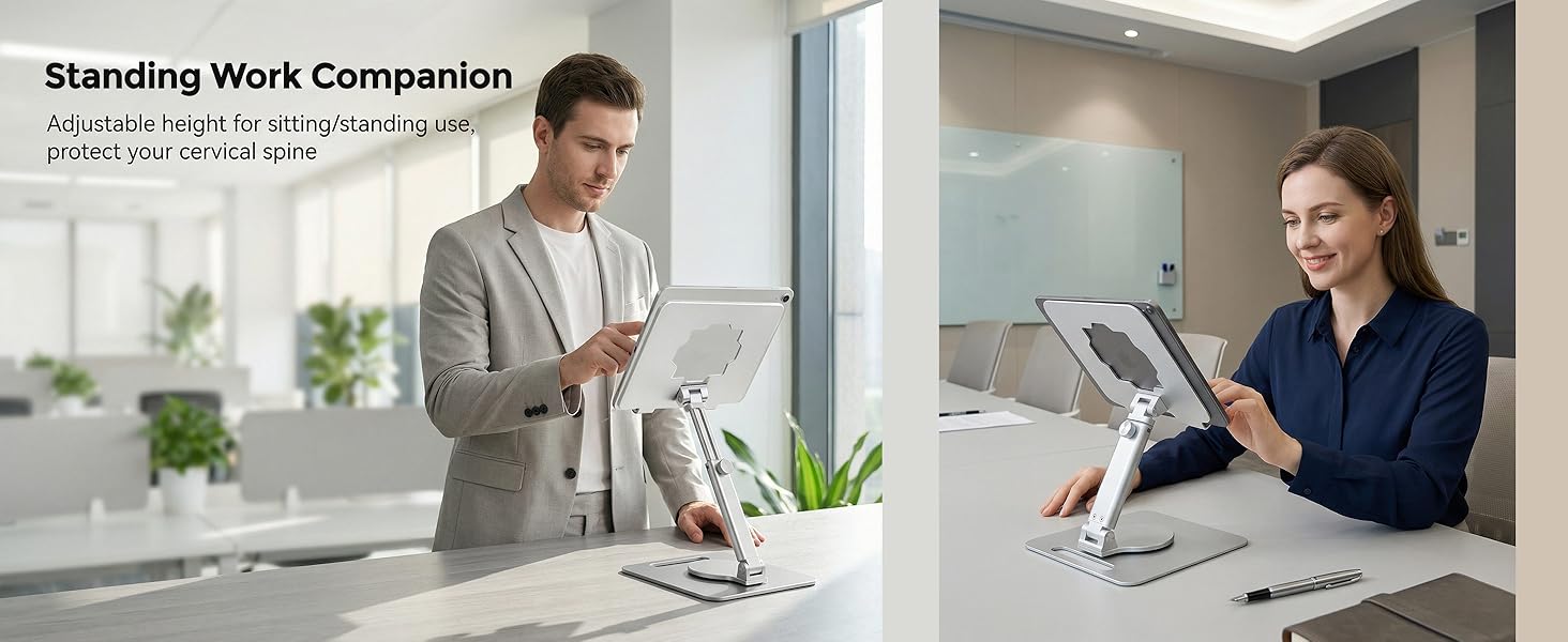 height adjustable tablet holder