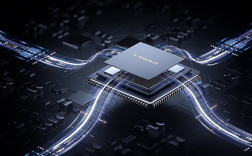 Fasgear fast charge cable cord usb c pd charge cord e mark chip usb type c cable fast charging cord 