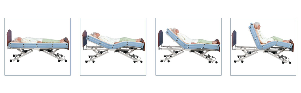 Shear reducing pressure sore reduction mattresses
