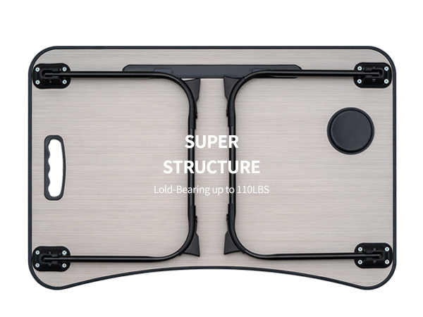 ZEAPTAC Laptop Bed Desk, Foldable Lap Table, Portable Study Table