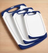 Cutting Boards for Kitchen - BPA-Free Chopping Board - Different Sizes &amp; Non Slip Handles - Rever...