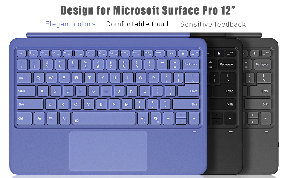 A keyboard design for Surface Pro 12 inch