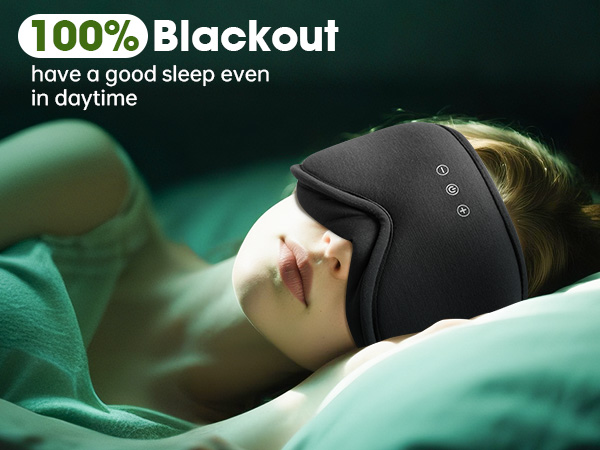bamboo sleep eye mask bluetooth headphone for sleep
