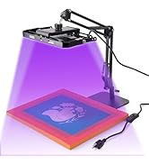 Caydo 60W LED Exposure Unit for Screen Printing, UV Screen Printing Light with Retractable and Ad...