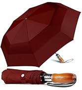 Lejorain Large Compact Golf Umbrella - Oversized Auto Open Close Folding Golf Umbrella Travel 210...