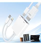 USB-C and Lightning to HDMI Adapter for iPhone ipad to TV 4K@60Hz Apple MFi Certified Lightning/T...