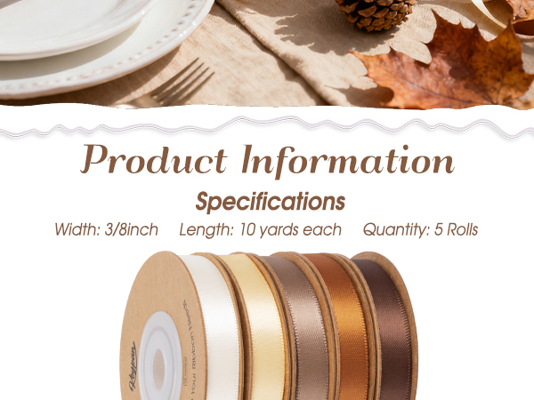 christmas ribbon brown