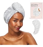 Kitsch Microfiber Hair Towel Wrap for Women - Microfiber Towel, Super Absorbent, Quick Dry, Anti-...