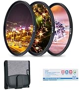 JJC 58mm Variable Star Filter Cross Screen Starburst Filter Kit for Canon EF-S 18-55mm f3.5-5.6 f...