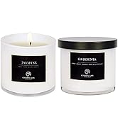 Chloefu LAN Valentines Scented Candles Gifts for Women Gardenia and Jasmine Candles 7.1oz|45 Hour...