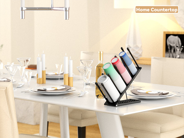 cup and lid organizer for counter
