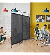 DECOLAB 4 Panel Room Divider Partition, Portable Folding Privacy Wall Panel, Home, Office, Studio...