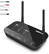 SIMOLIO Bluetooth Transmitter Receiver for TV Home Stereo, aptX Low Latency &amp; HD Long Range Bluet...