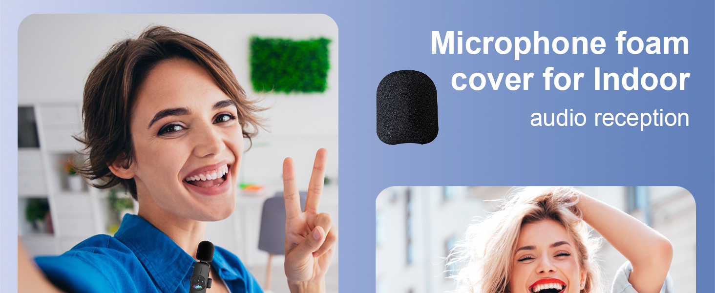 Wireless Lavalier Microphones for iPhone