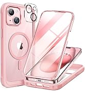 Miracase Glass Series for iPhone 15 Case [Compatible with MagSafe] Full-Body Magnetic Case with B...