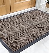 OLANLY Welcome Door Mat Indoor Outdoor Entrance, Heavy Duty Sturdy Front Door Mat, Waterproof All...