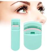 2pcs Mini Eyelash Curler Set, Wide Angle + Partial Eyelash Curler Cute Eyelash Curler with Silico...