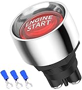 RVBOATPAT 12VDC 50A Engine Start Ignition Switch 3 Pin SPST Push Button Starter SwitchMomentary 1...