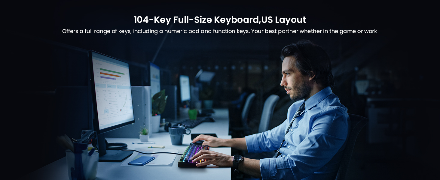 keyboard with number pad