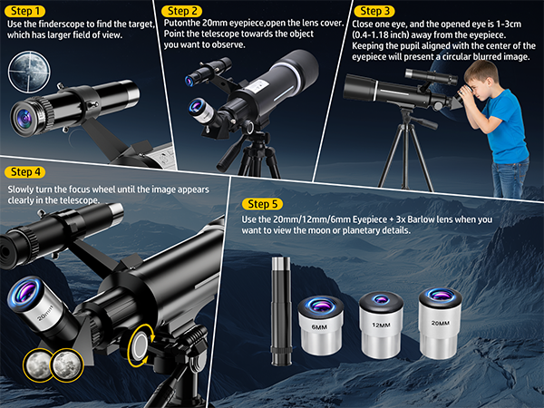 Telescopes for Astronomy Beginners