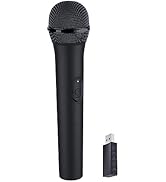 HONCAM USB Wireless Microphones UHF Metal Handheld Dynamic Mic with USB Receiver for PC Computer,...