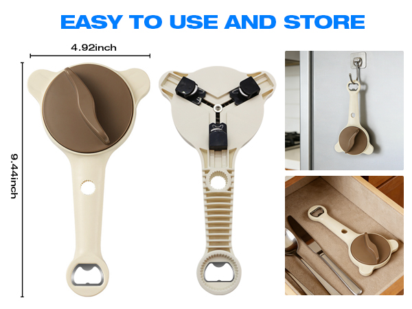 Opener for jars and bottles