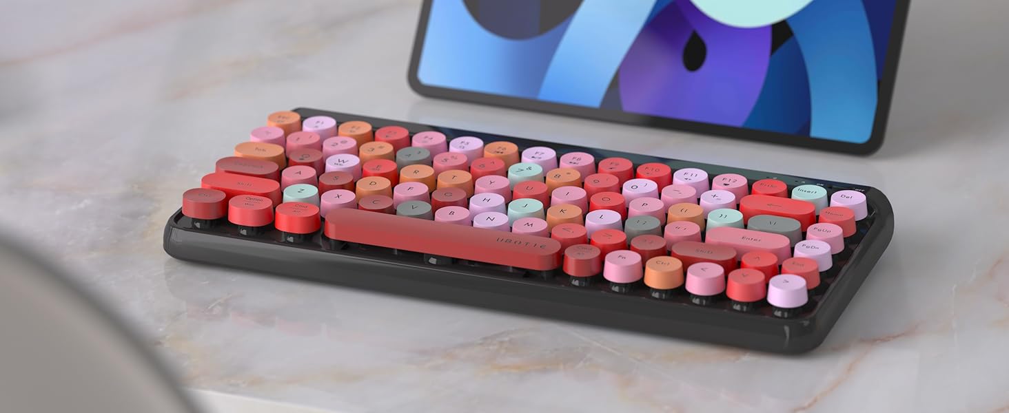 bluetooth wireless keyboard pink