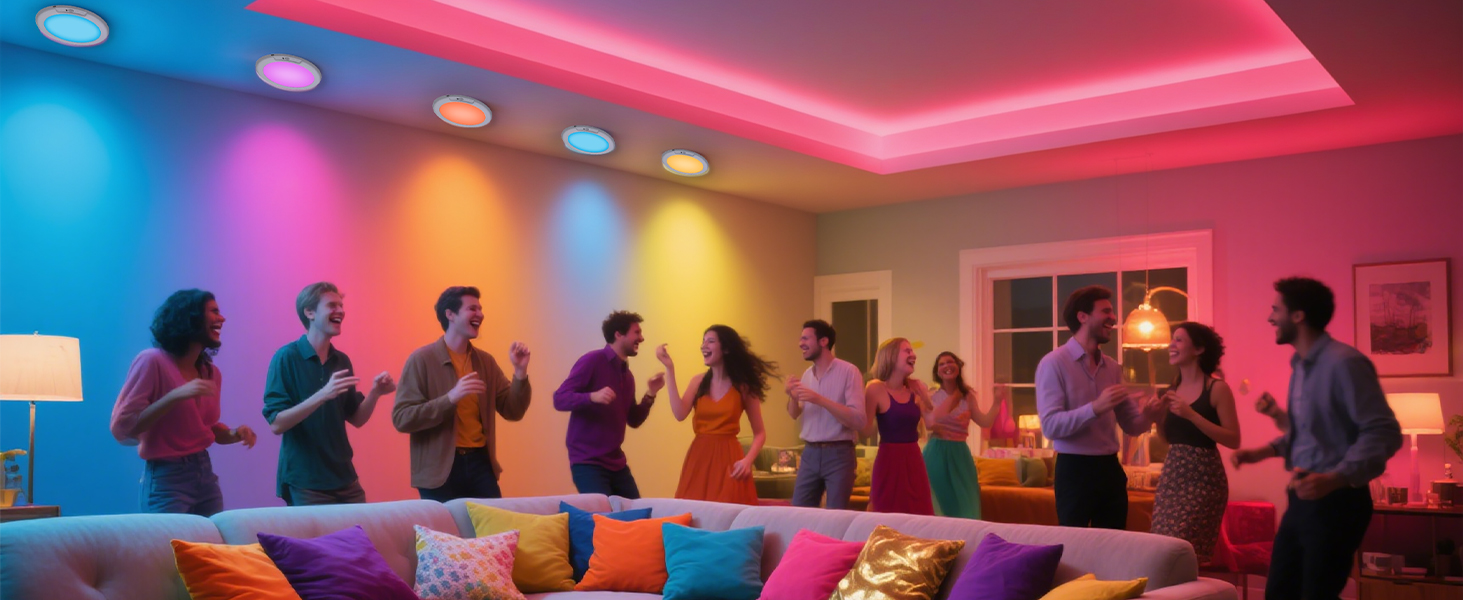 RGB motion sensor light
