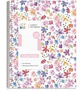 SKYDUE 8"x10.5" Spiral Notebook - College Ruled 100 Sheets, 1 Subject Notebook for School &amp; Offic...