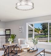VICNIE Flush Mount Light Fixtures, 12 Inch Dimmable LED Kitchen Ceiling Lights, 15W 1100 Lumens 3...