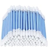AAwipes Double Round Head Foam Swabs [New] (100pcs, Blue, 3.2 mm Head, 76 mm Length), Double-Tip ...