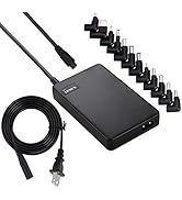 LVSUN Universal Laptop Charger 90W 12-24V One for All - Slim AC Adapter Power Supply Cord with Du...