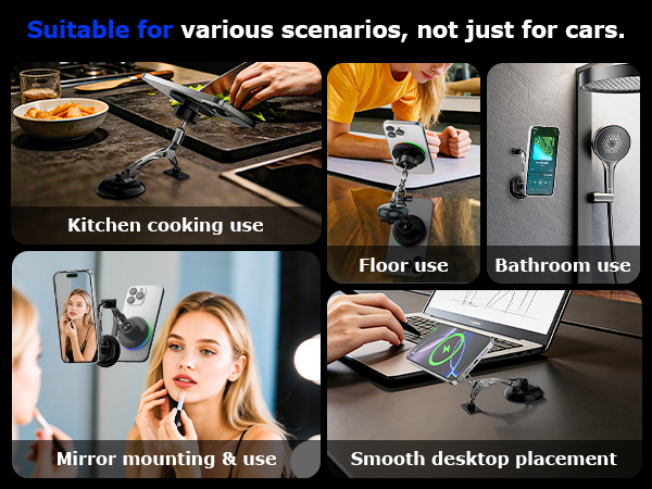 360° vacuum suction magnetic phone holder