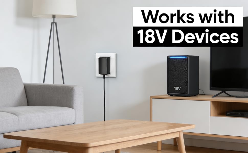 18V 1A Power Supply Adapter