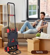 2-in-1 Folding Hand Truck Dolly 330LB Load Carrying Foldable Dolly