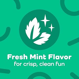Fresh Mint Flavor for crisp, clean fun
