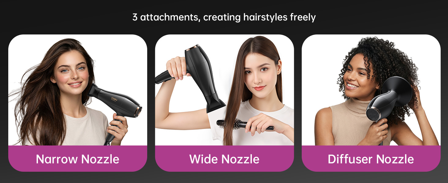 3 attachments, creating hairstyles freely
