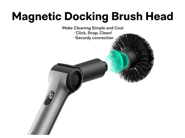 magnetic docking brush head