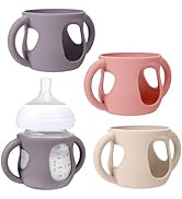 BUSOHA 3 Pack Silicone Sleeves for Avent Natural Baby Bottles - Drop Protection Baby Bottle Sleev...
