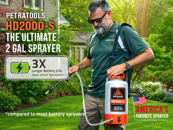 sprayer battery powered garden lawn rechargeable chemical weed yard herbicide fertilizer cordless 