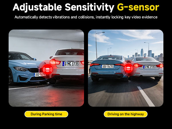 Dual Dash Cam Front and Rear: 4K+2.5K Dash Camera for Cars Built-in 5G WiFi APP Control Car Dashcam