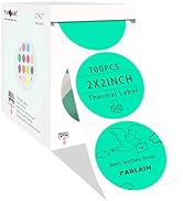 PARLAIM 2 Inch Round Thermal Label,Circle Sticker Labels for Thermal Printer,Self-Adhesive Round ...